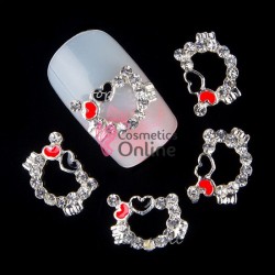 Decoratiuni 3D Metalice 203 Pisicuta Argintie cu stras 